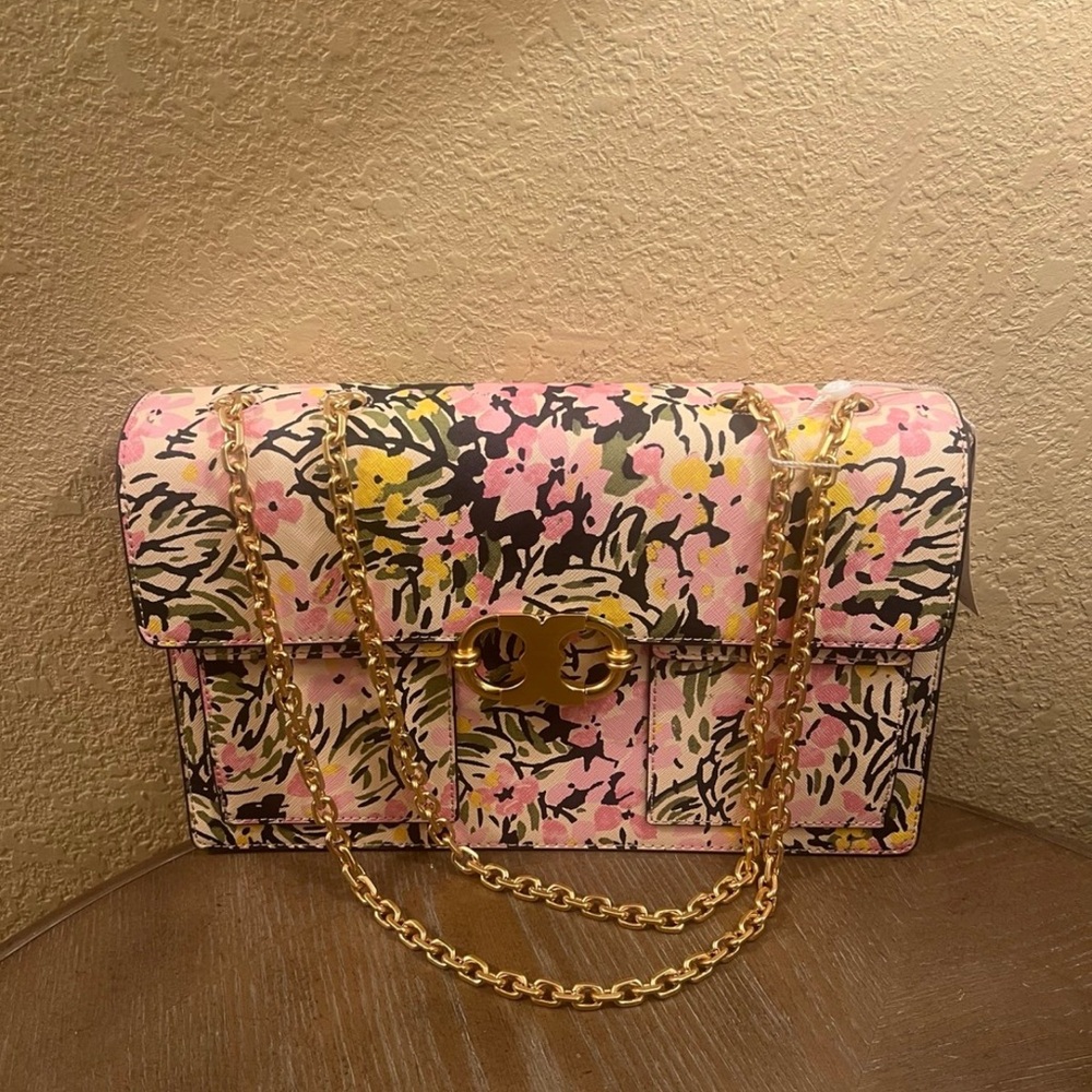 🌸Tory Burch Gemini Link Shoulder Bag with Matching Wallet - Picture 6 of 7